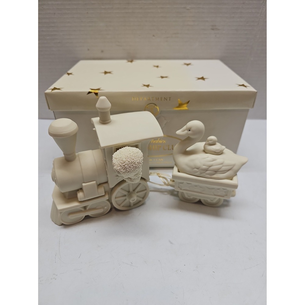 Snowbabies I THINK I CAN 2 Pc Train FRIENDSHIP CLUB EXCLUSIVE Dept 56 Figurine
